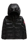 CANADA GOOSE KIDS' CROFTON WATER REPELLENT 750 FILL POWER DOWN RECYCLED NYLON PUFFER JACKET