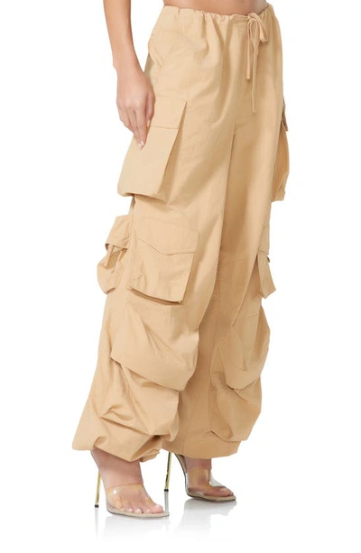 Afrm Parachute Pants In Tan