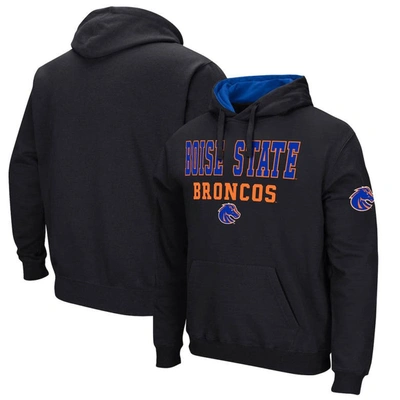 Colosseum Black Boise State Broncos Sunrise Pullover Hoodie