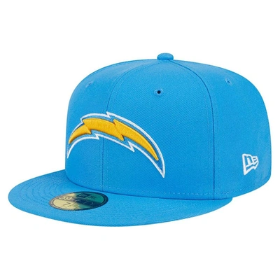 New Era Powder Blue Los Angeles Chargers  Main 59fifty Fitted Hat