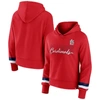 Fanatics Branded  Red St. Louis Cardinals Over Under Pullover Hoodie In Red