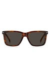 HUGO BOSS 55MM SQUARE SUNGLASSES