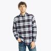 NAUTICA MENS SUSTAINABLY CRAFTED PLAID FLANNEL SHIRT
