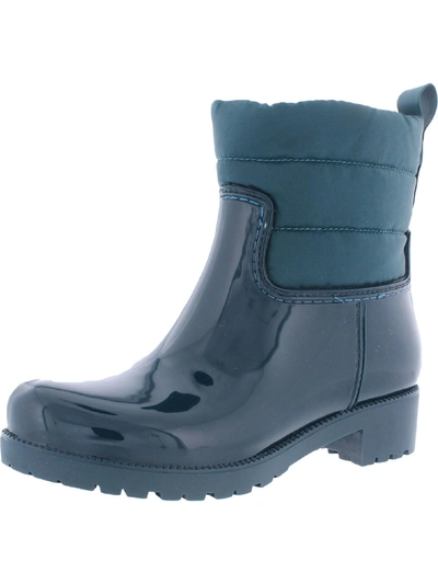 Charter Club Womens Patent Ankle Winter & Snow Boots In Green