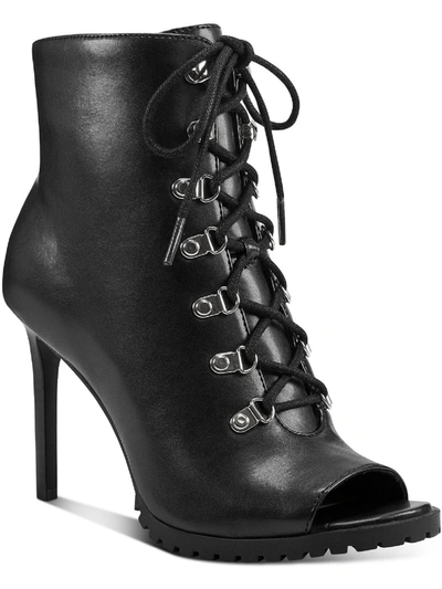 Inc Florita Womens Zipper Zip Up Lace-up Heels In Black