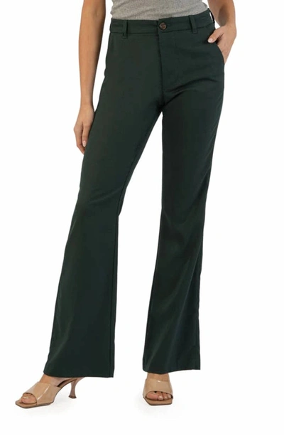 Kut From The Kloth Ana Flare Trousers In Deep Green