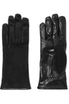 LANVIN SUEDE AND LEATHER GLOVES
