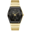 Bulova Gemini Quartz Black Dial Ladies Watch 97l164 In Black