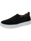Vionic Kimmie Perforated Suede Slip-on Sneaker In Black