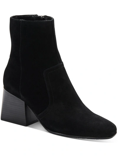 Aqua College Tora Womens Suede Booties Ankle Boots In Black