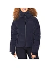 Halfdays Georgie Womens Hooded Heavy Puffer Jacket In Blue
