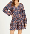 Dear John Denim Priya Dress In Autumn Bloom In Blue