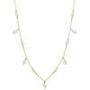 Mimi & Max Freshwater Cultured Pearl Station Necklace In 10k Yellow Gold - 16+2 In. In Silver