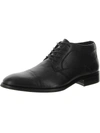 KENNETH COLE NEW YORK TULLY MENS LEATHER COMFORT ANKLE BOOTS