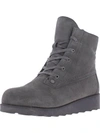 BEARPAW KRISTA WOMENS PADDED INSOLE WEDGE ANKLE BOOTS