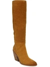 SAM EDELMAN ANNABEL WOMENS ZIPPER ALMOND TOE KNEE-HIGH BOOTS