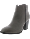 Sun + Stone Graceyy Womens Faux Leather Block Heel Ankle Boots In Grey