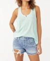 FREE PEOPLE CARES CHASING SUNSETS TOP IN SEA WASHED