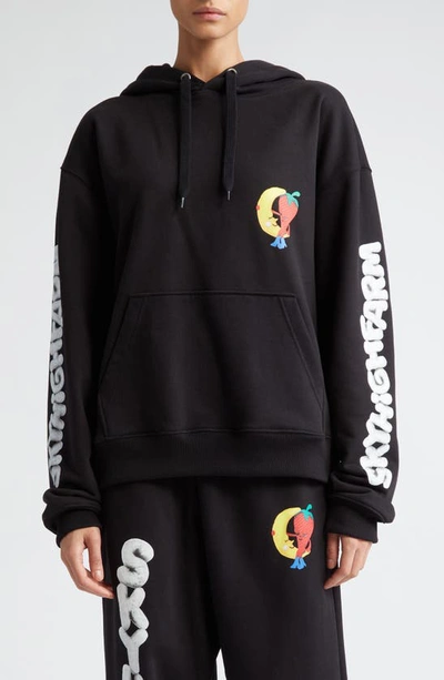 Sky High Farm Workwear Black Firework Hoodie