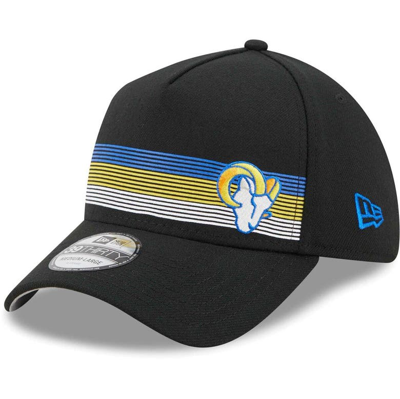 New Era Black Los Angeles Rams Flawless Stripe 39thirty Flex Hat