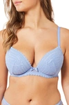 Etam Panama Underwire Contour Bra In Blu Provence