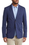 Rhone Commuter Slim Fit Recycled Polyester Blend Blazer In Navy