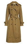 Veronica Beard Conneley Dickey Trench Coat In Moss
