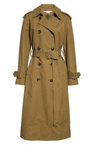 Veronica Beard Conneley Dickey Trench Coat In Moss