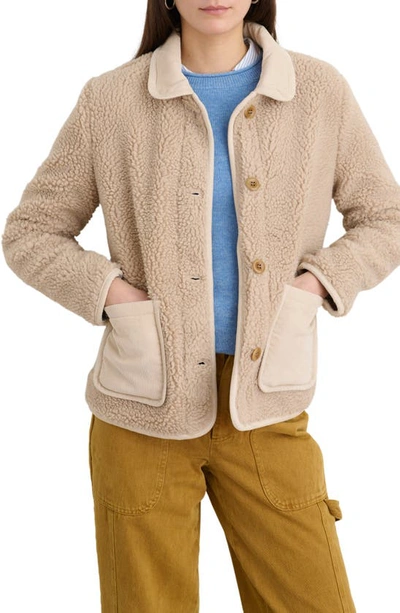 Alex Mill Marley Sherpa Jacket In Natural