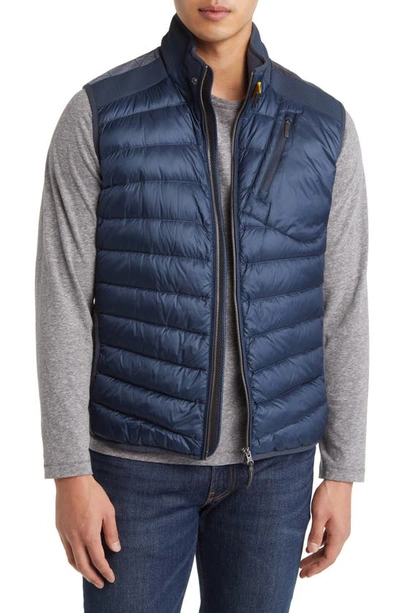Parajumpers Appliquéd Quilted Shell Vest In Midnight Blue