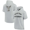 Fanatics Signature Unisex  Gray Texas Tech Red Raiders Super Soft Fleece Short Sleeve Pullover Hoodie In Gray