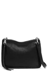Aimee Kestenberg Famous Leather Large Crossbody Bag In Black W/ Silver