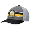 TOP OF THE WORLD TOP OF THE WORLD GRAY/BLACK IOWA HAWKEYES AURORA TRUCKER ADJUSTABLE HAT