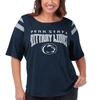 G-iii 4her By Carl Banks Women's  Navy Penn State Nittany Lions Plus Size Linebacker Half-sleeve T-sh In Navy