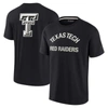 FANATICS SIGNATURE UNISEX FANATICS SIGNATURE BLACK TEXAS TECH RED RAIDERS ELEMENTS SUPER SOFT SHORT SLEEVE T-SHIRT