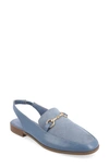 Journee Collection Lainey Slingback Flat In Blue