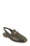 Journee Collection Lainey Slingback Flat In Olive