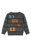 Andy & Evan Kids' Intarsia Pullover Sweater In Racecar Grey