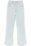 Kenzo Sumire Cropped Jeans Bleached Blue Denim Female In Blue