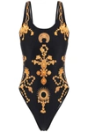 Marine Serre 'ornament Jewelry' One-piece Swimsuit In Multicolor