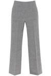 Totême Toteme Women's Grey Melange Jersey Wide-leg Mid-rise Wool And Recycled Polyamide-blend Trousers In Grey