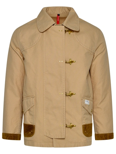 Fay Beige Cotton Jacket In Cream