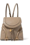 SEE BY CHLOÉ OLGA MEDIUM TEXTURED-LEATHER BACKPACK