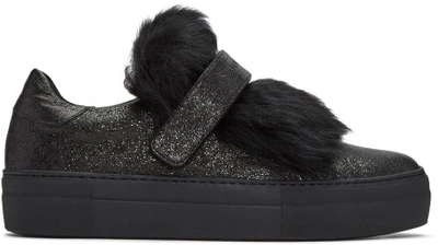 Moncler Black Lucie Slip-on Trainers