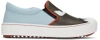 FENDI Grey & Blue 'Bag Bugs' Slip-On Sneakers