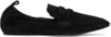 LANVIN LANVIN BLACK SUEDE LOAFERS