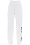 MONCLER MONCLER JOGGERS WITH FLOCKED LOGO WOMEN