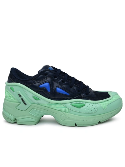 Raf Simons Pharaxus Sneakers In Lamb Fabric In Navy/mint