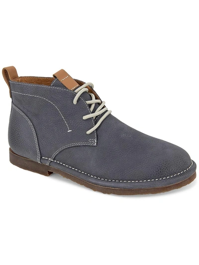 Gentle Souls By Kenneth Cole Albert Mens Leather Lace-up Chukka Boots In Grey