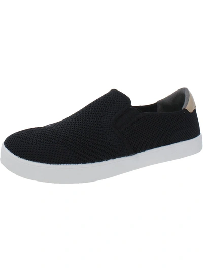 Dr. Scholl's Shoes Happiness Lo Womens Leather Lifestyle Casual And Fashion Sneakers In Black